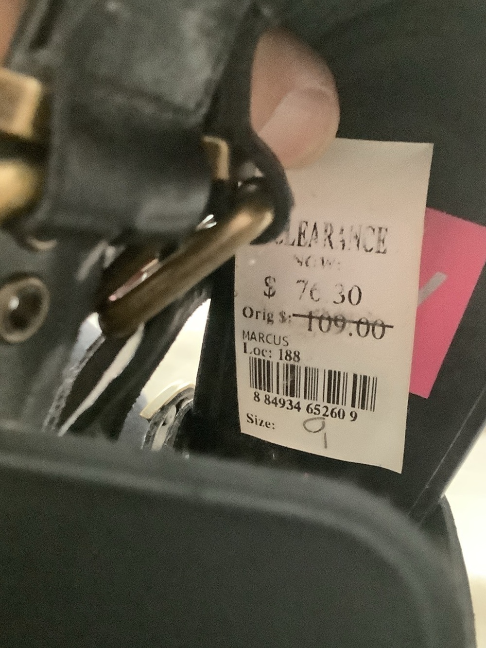 DV by Dolce Vita Black Strappy Grommet Heel Sandals NWT. No box - Picture 7 of 7